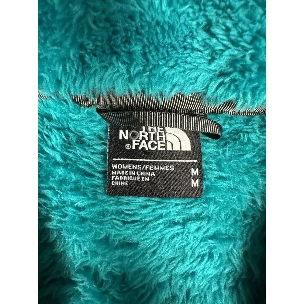 The North Face Jacket Women’s M Osito 2 Teal Blue Fuzzy High Loft Fleece FA15 - Picture 2 of 16